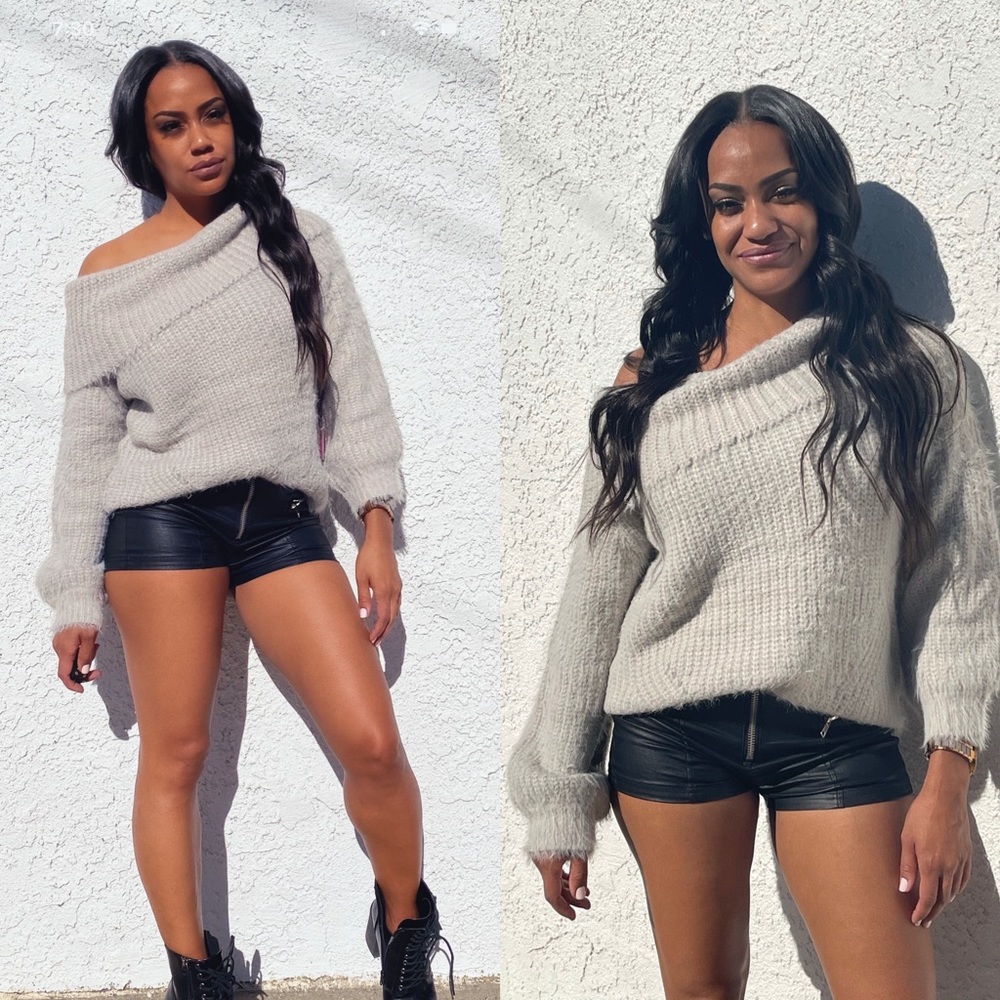 Women’s Soft Pullover Soft Gray Sweater
